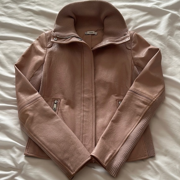 **SOLD**  Gorgeous leather Vince jacket - Picture 3 of 9